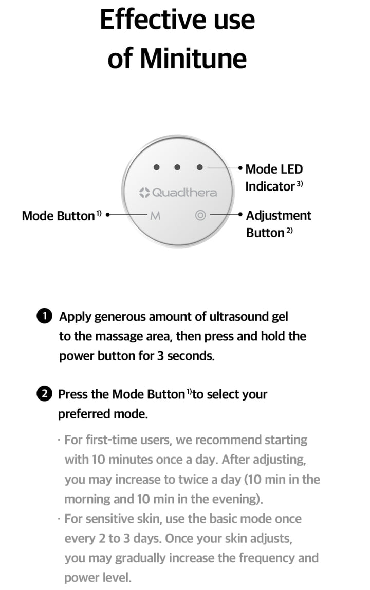 Quadthera Minitune 韓國 體積細小 效果強大 水滴美容儀 !!